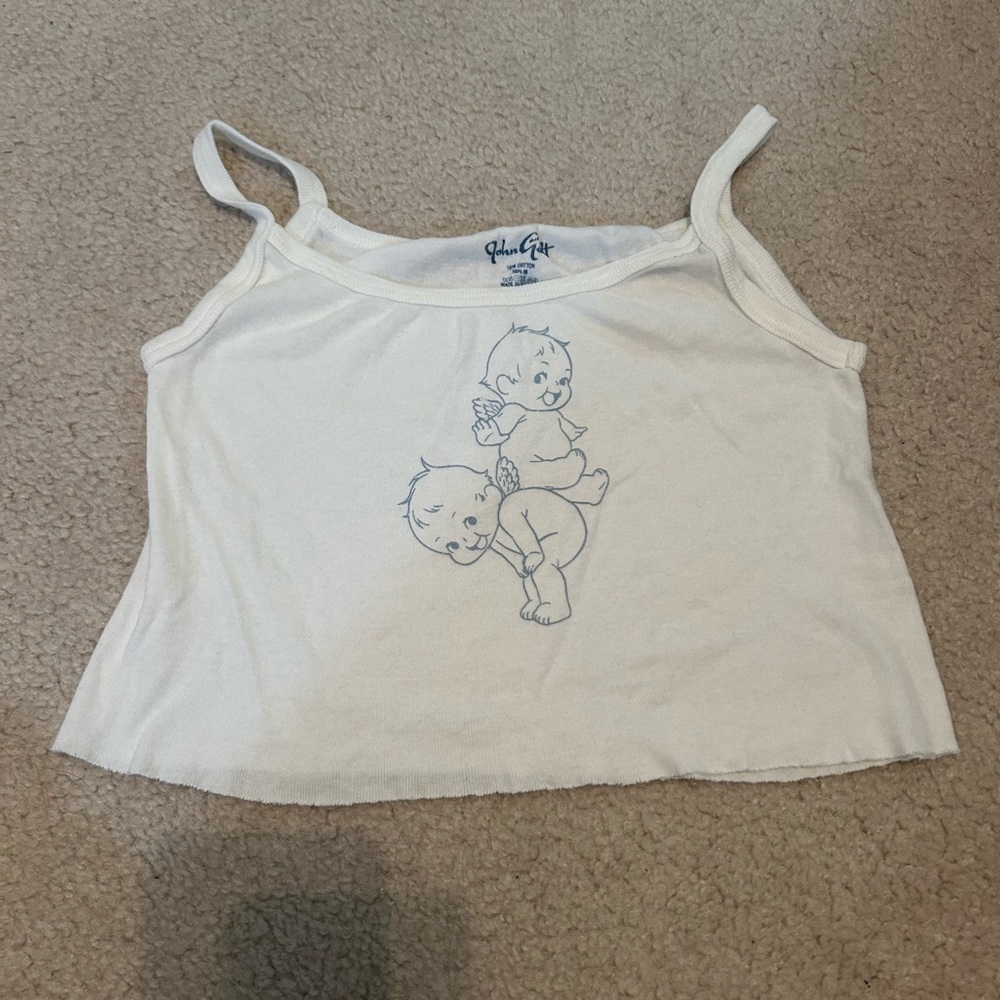 Brandy Melville White Baby Angel Tank